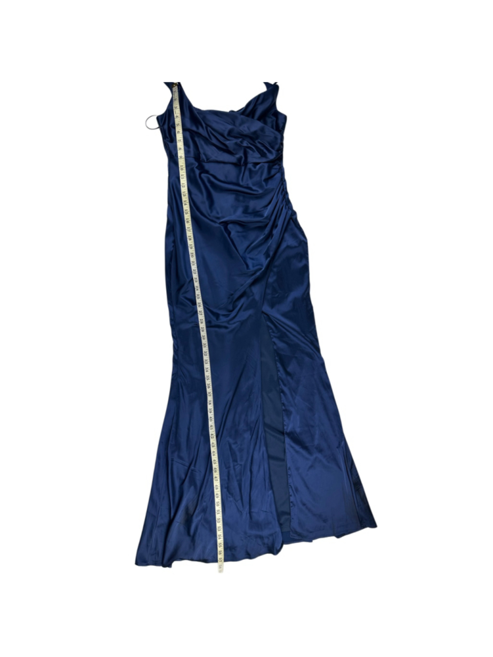 Baltic Born Monet Satin Gown Navy Blue Maxi Dress Size L NWT Formal Bridesmaid - Picture 4 of 8